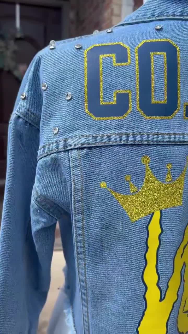 Cheer Coach Denim Jacket, Cheerleader Coach, Coach Jean