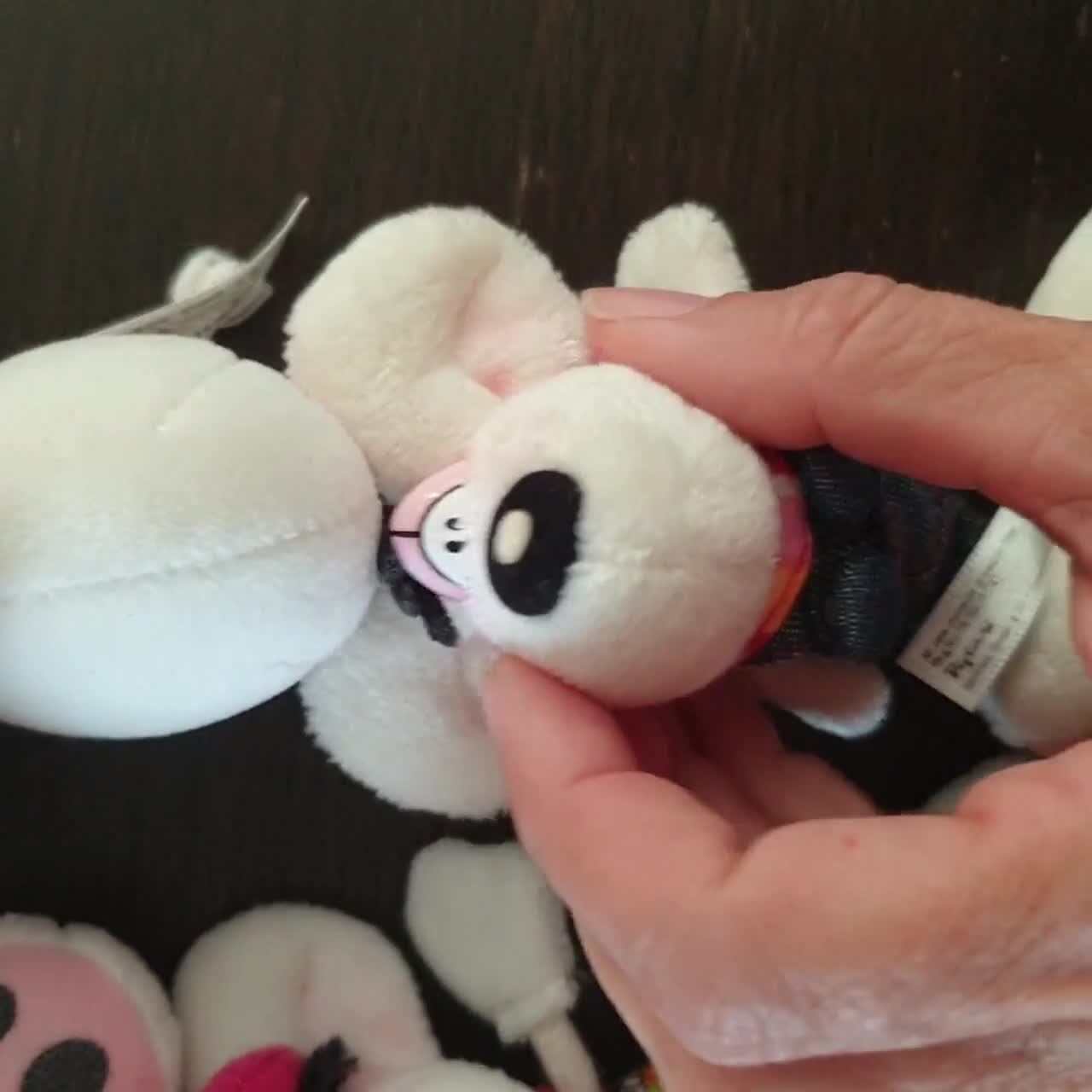 Peluche souris DIDDL Diddlina Depesche rose blanc avec mouchoir rose 17 Peluche souris DIDDL Diddlina Depesche rose blanc avec mouchoir rose 17