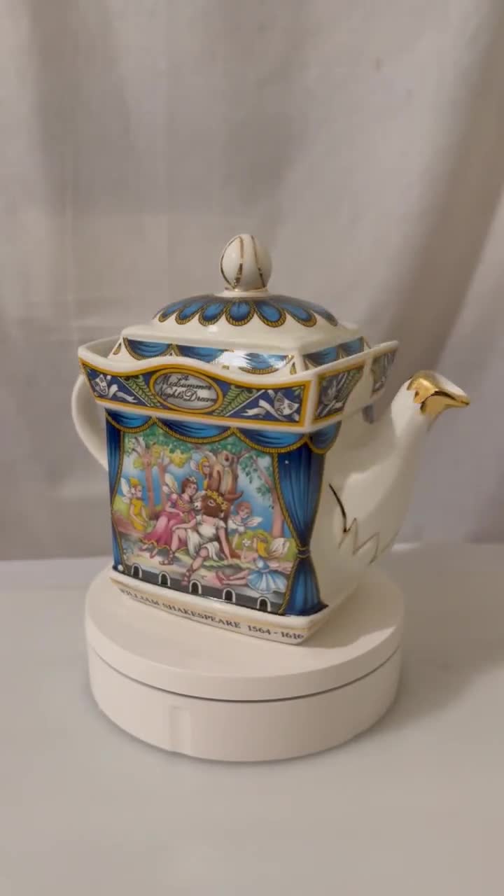 Vintagen Sadler Shakespeare Teapot, A Midsummer Night's Dream