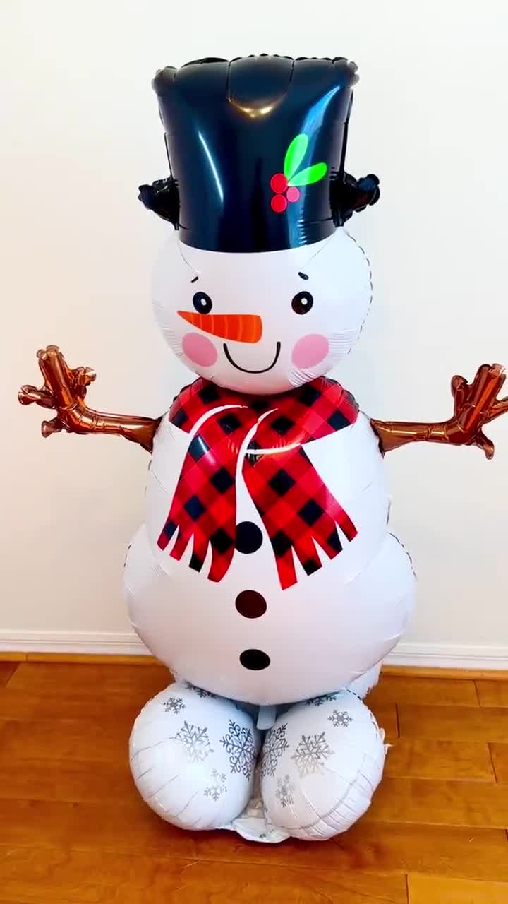 Giant Snowman Balloon Onderland 55 Inch Airloonz Balloon Winter