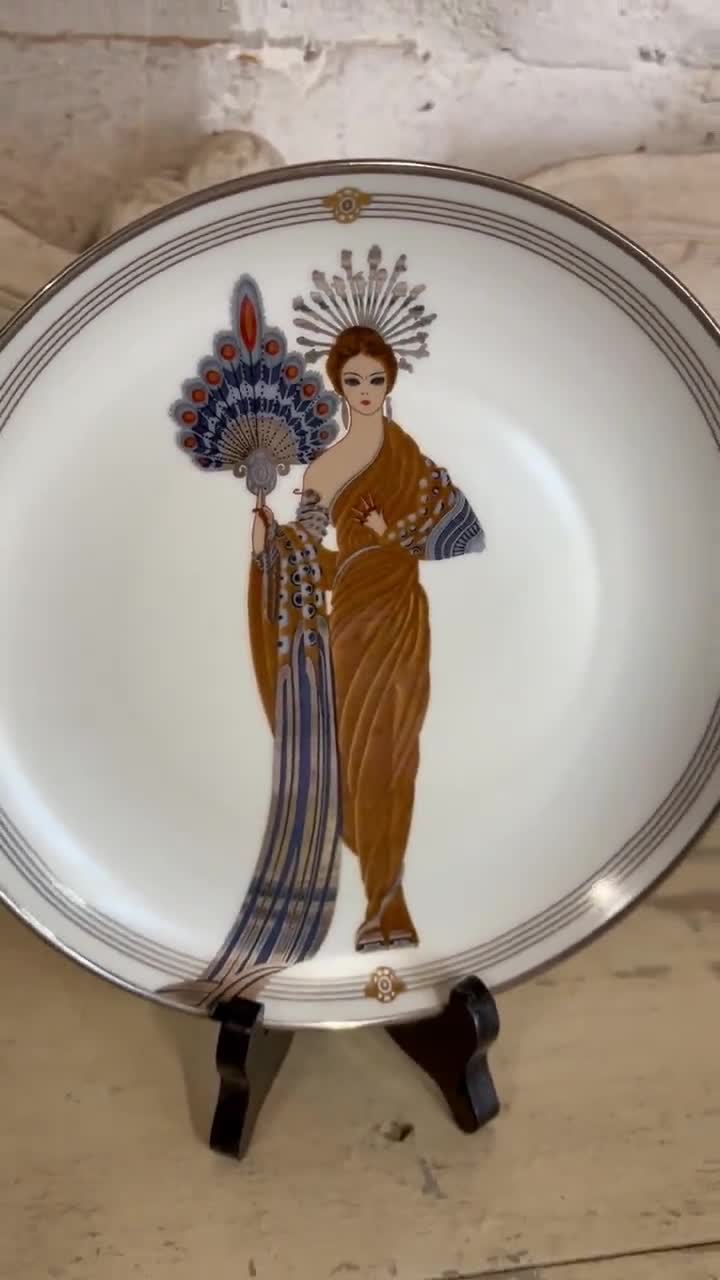 Erte Athena Art Deco Plate Greek Goddess Limited Edition - Etsy