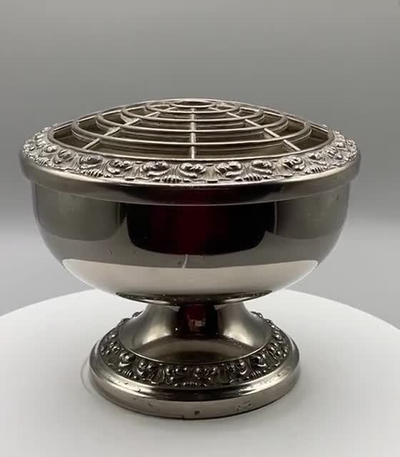 Vintage Ianthe Silver Plated Rose Bowl – Pedestal Vase / Planter