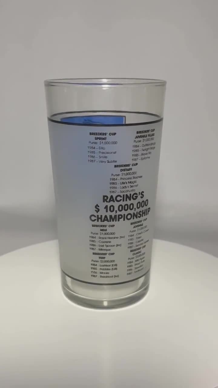 1988 Breeders Cup Glass