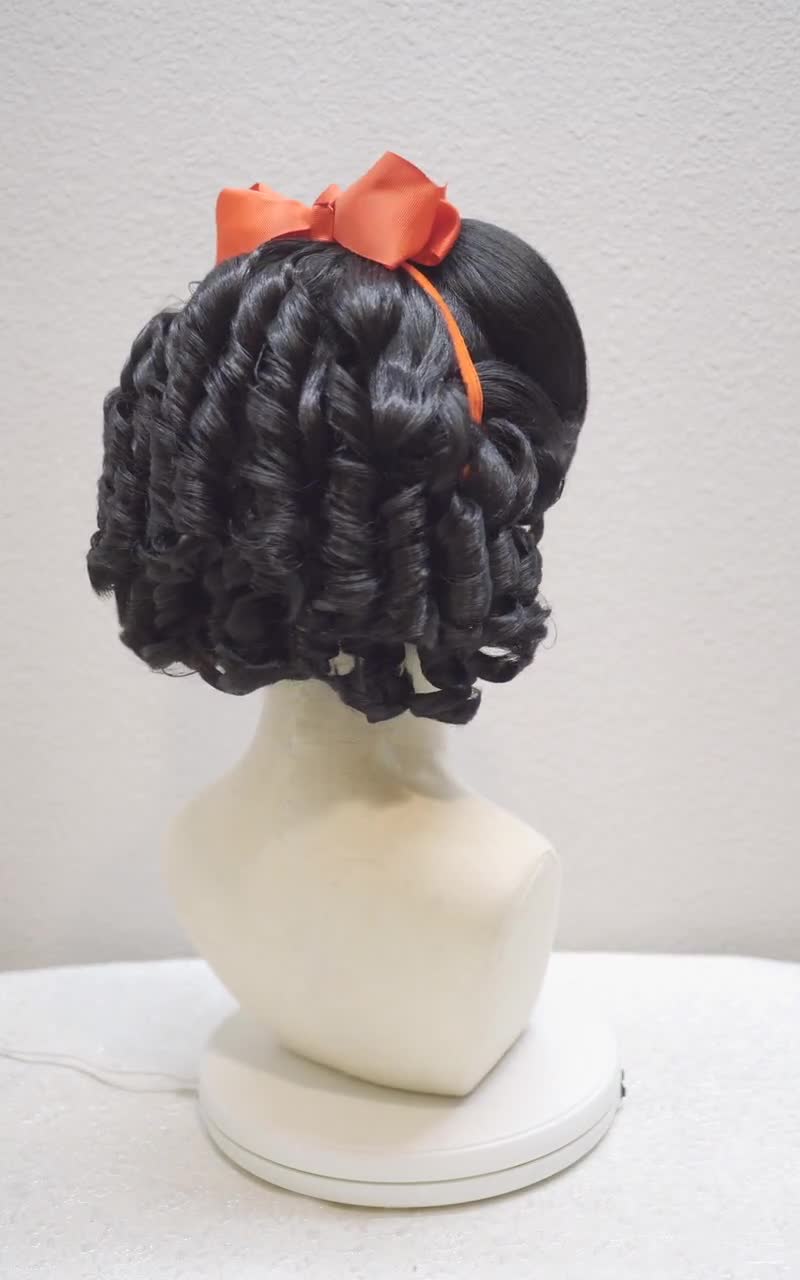 白雪姫風ウィッグ、クラシックプリンセスウィッグ、おとぎ話の