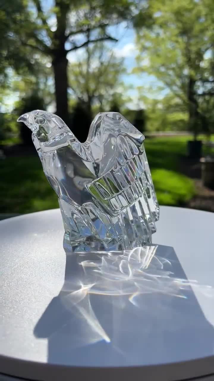 Vintage Steuben Art Glass Crystal American Eagle Figurine 8304 - Etsy