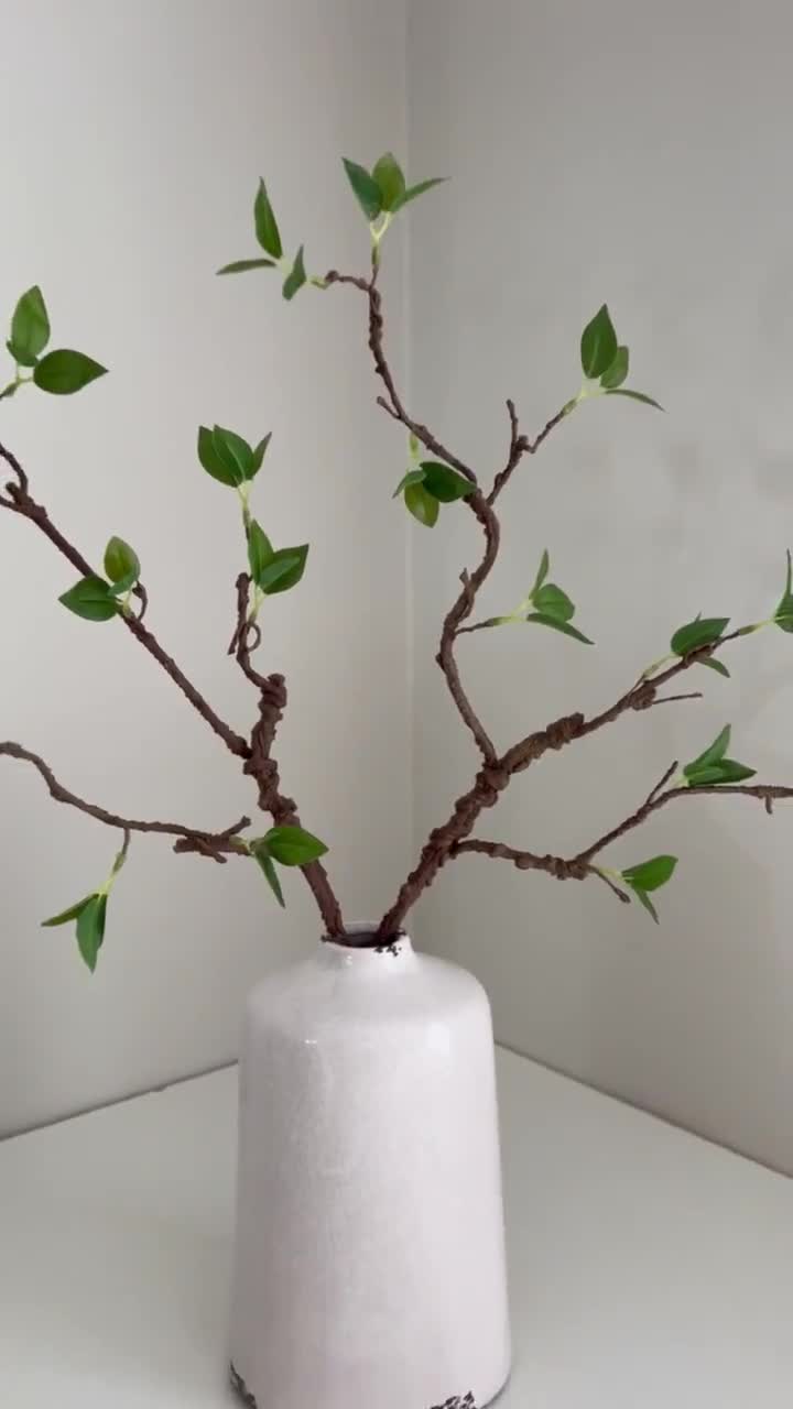 Kleiner knstlicher Ast mit Blttern, knstlicher Zweig, ste, Stcke,  Dekoration, Laub, Winterliches Vasenarrangement, Grobritannien