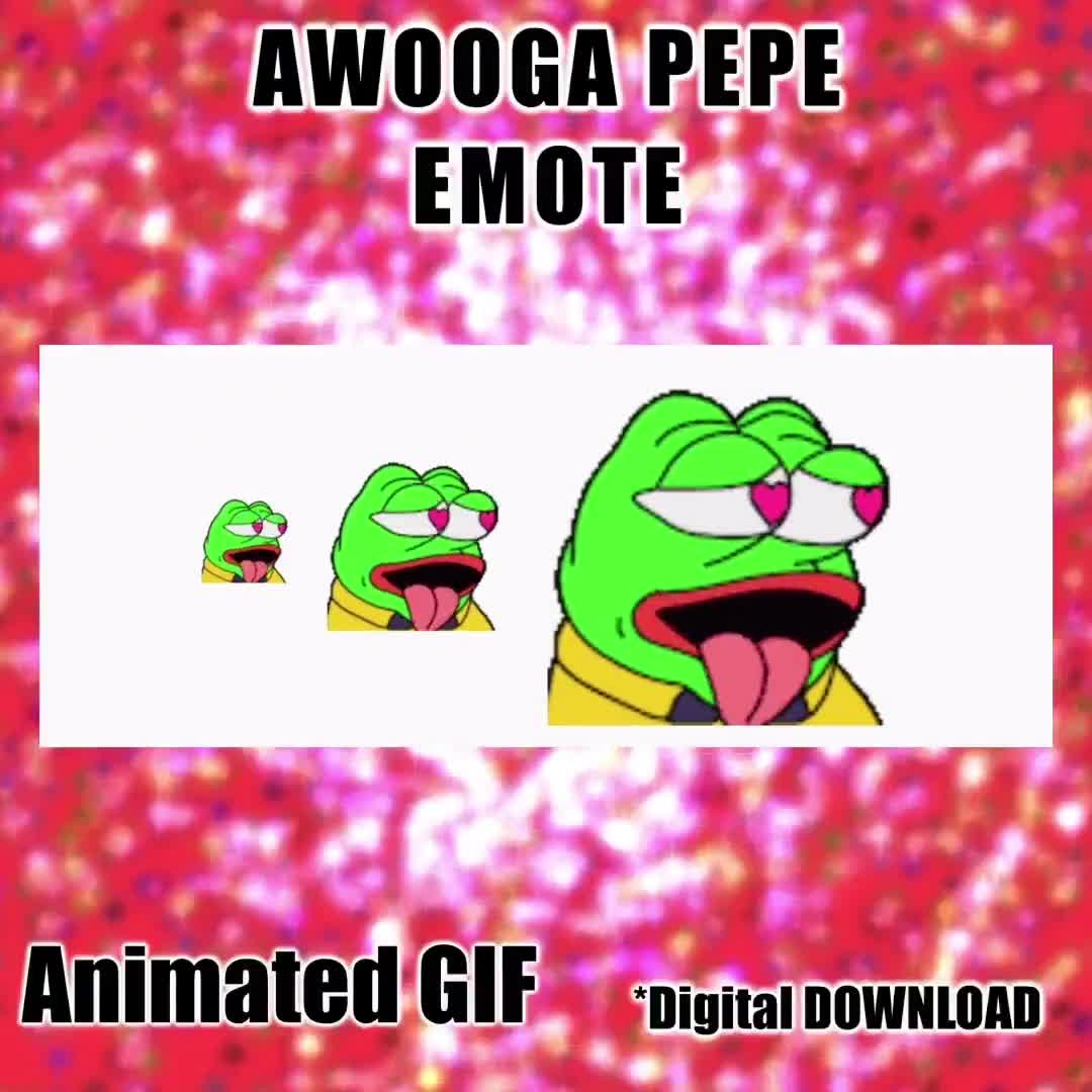 Awooga Pepe GIF EMOTE