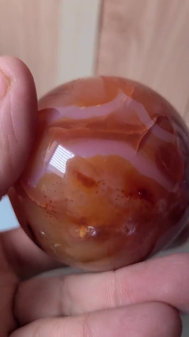Carnelian Sphere 53mm - Etsy