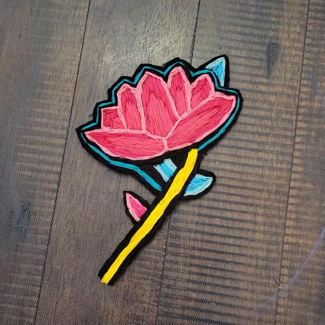 Zoey Flower Embroidery (hand Embroidered) K-pop Inspired - Etsy
