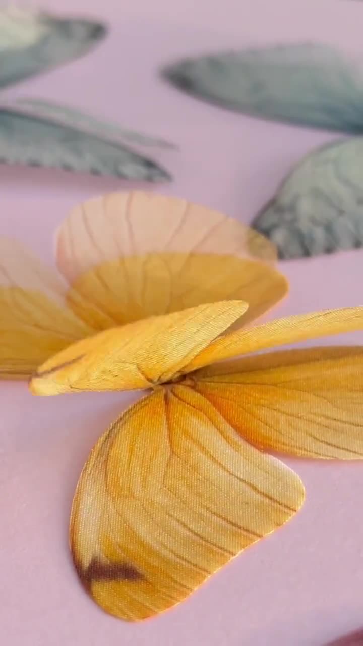 Silk Butterfly Tutorial PDF - Step by Step Guide to Making Hair Accessories with Silk Butterflies - Printable Template Included video poster