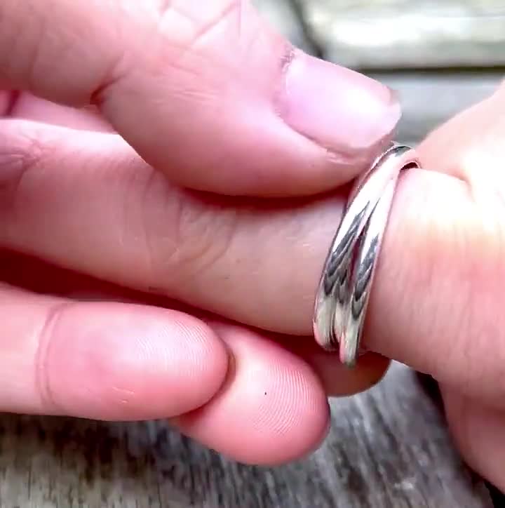 Buy Triple Interlock Roller Ring Anti-anxiety Ring Titanium Steel Rotating Ring  Ring for Ladies and Men Couples Ring Wedding Ring Online at desertcartINDIA