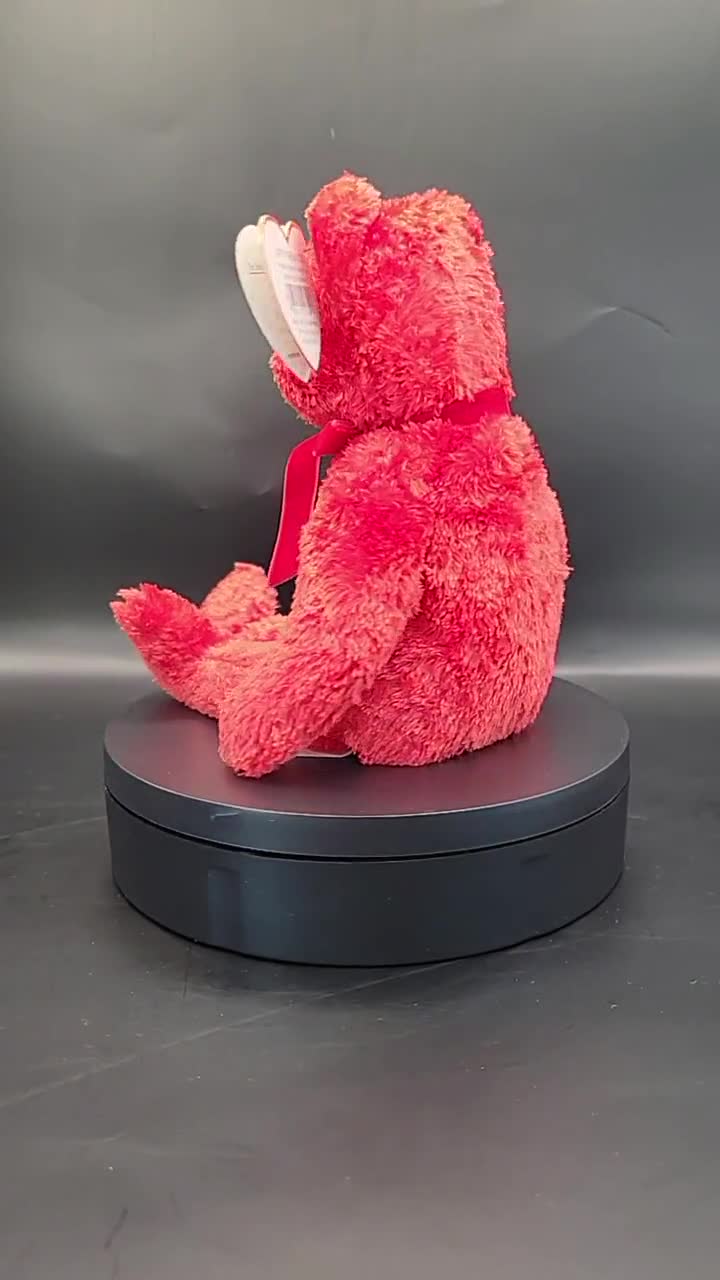 Authentic TY Beanie Baby - Sizzle the Red Bear - Etsy