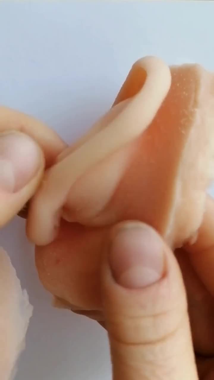 Modello Orecchio In Silicone Morbido – 1 Paio, Riutilizzabile Per Pratica Piercing E Display Gioielli - 2