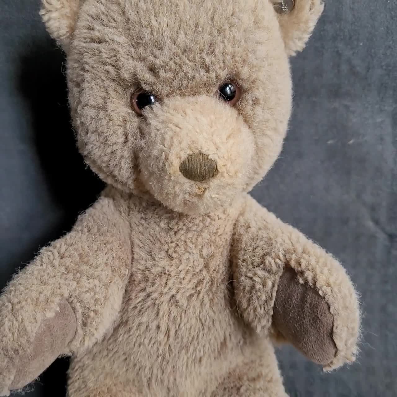 Vintage Steiff 14” Tan Bear Plush! Steiff Teddy Bear - Etsy Israel
