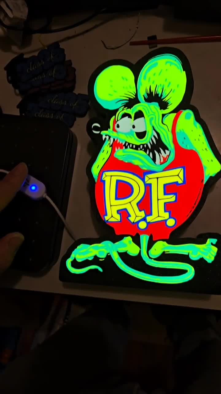 Rat Fink Led Lamp - Etsy