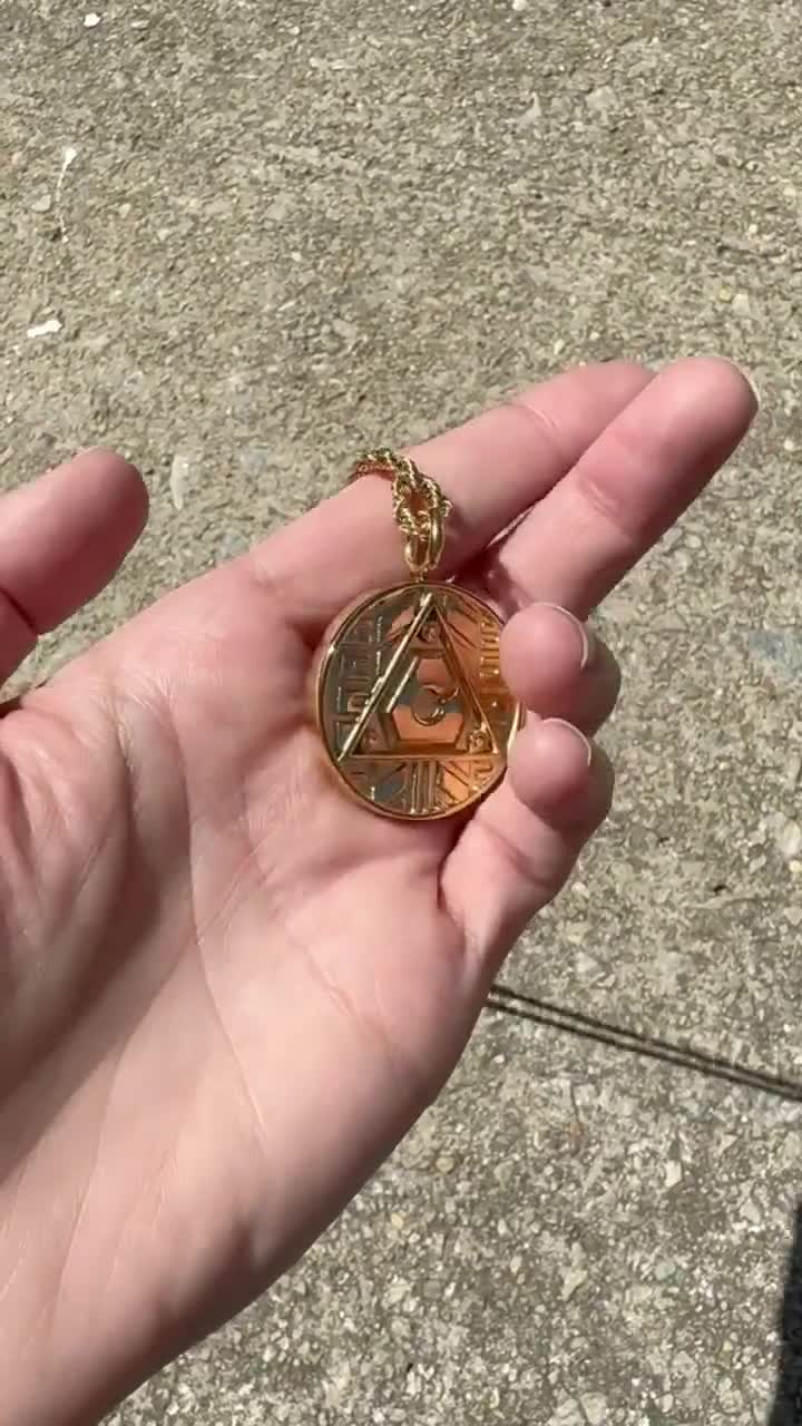 METAL Zeo and Turbo Double-sided Coin Necklace Gift Tommy's