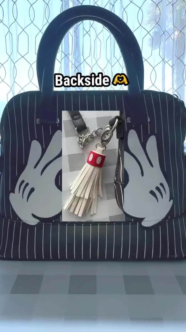 Hand-Painted Mickey Mouse Crossbody Purse | Upcycled Madden Girl Bag video poster