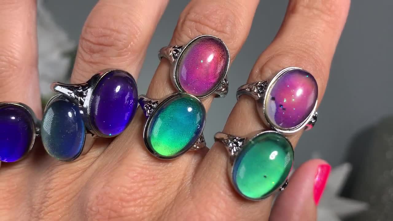 Mood Ring, Color Changing Ring, Mood Jewelry - Etsy