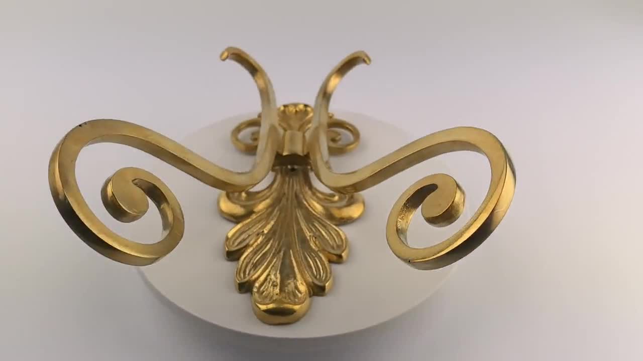 4 Ganci Appendini Vintage In Ottone Anticato, Da Parete, In Alluminio Robusto, Per Bagno, Ingresso, Cucina, Dimensioni 12x8x5.3 Cm