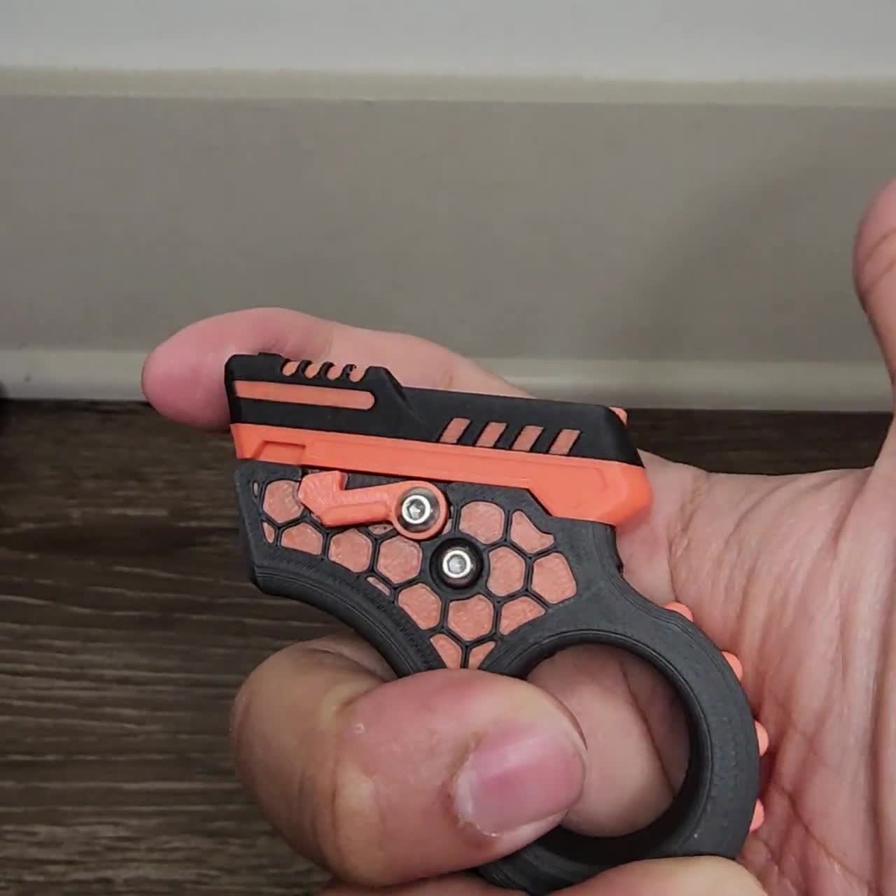 BLOOOK Fidget Gun Toy,Pistol Shaped Fidget Slider,Stress Anxiety Pressure Relieving Toy,Great