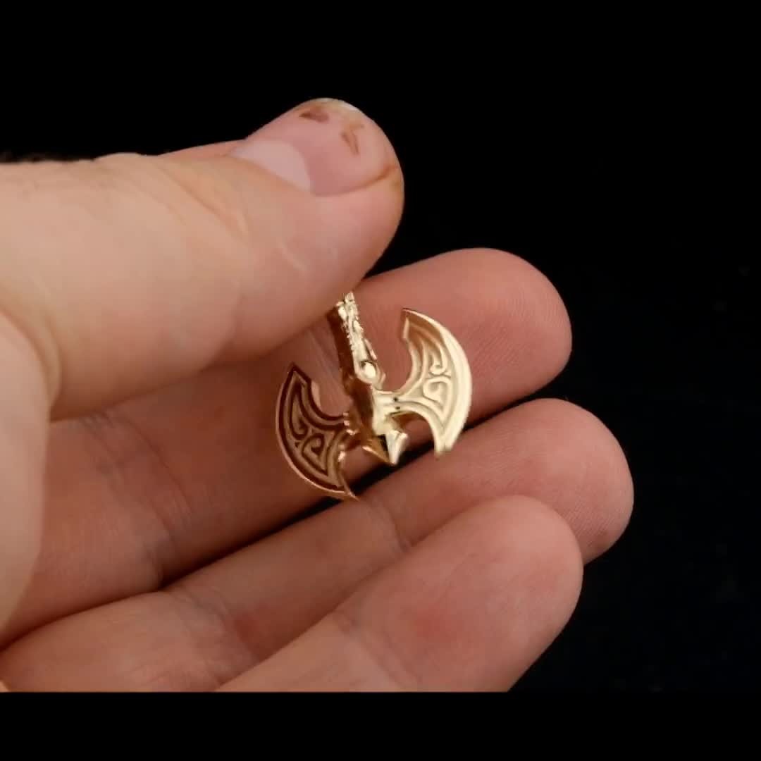 アクセサリー Worlds End Pagan Pendant (Gold) Virgo Sutton Zodiac Gold-Tone Stainless Steel Tiger's Eye