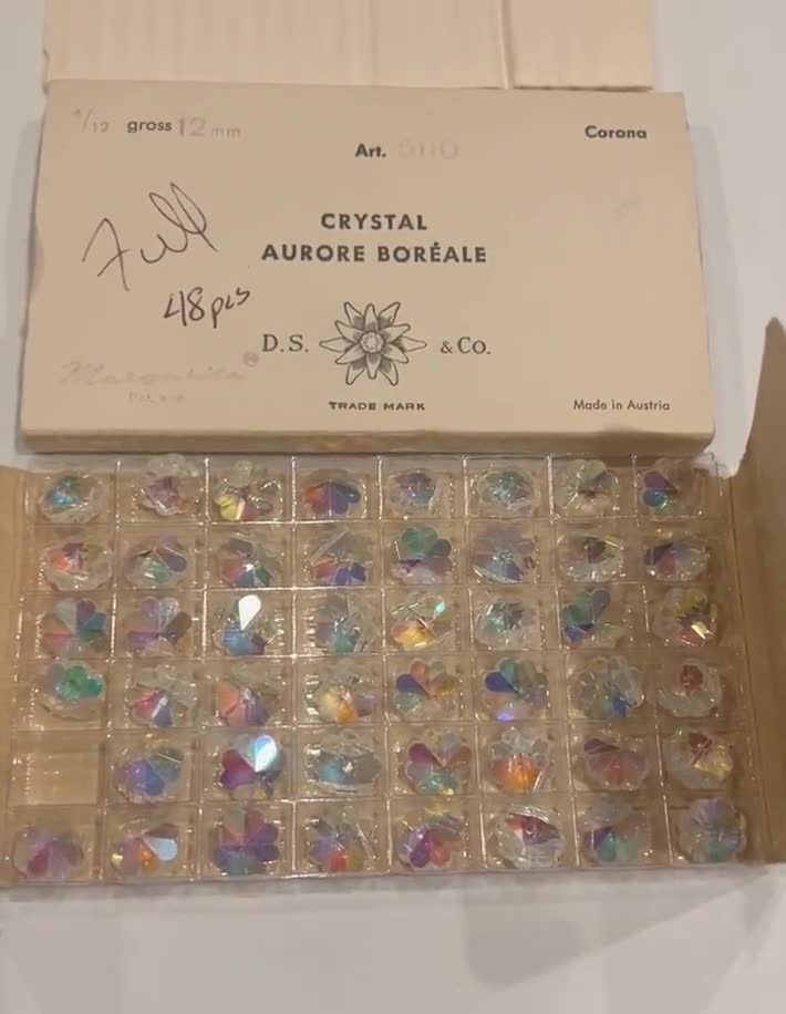 ヴィンテージ D.S. & Co. ヴィンテージ スワロフスキー 12mm