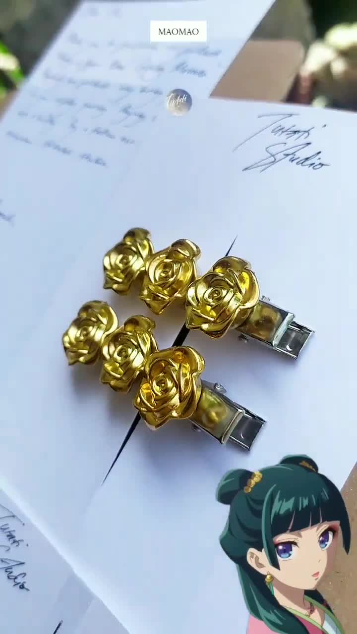 Maomao Cosplay Earrings & Hair Clips - the Apothecary Diaries - Etsy