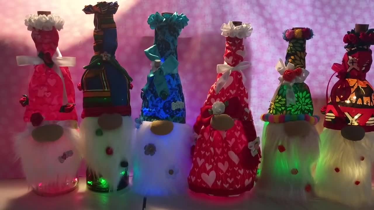 Lighted Wine Bottle Gnome | Wine Bottle | Gnomes | Decor Gnome | Perfect for Home video poster