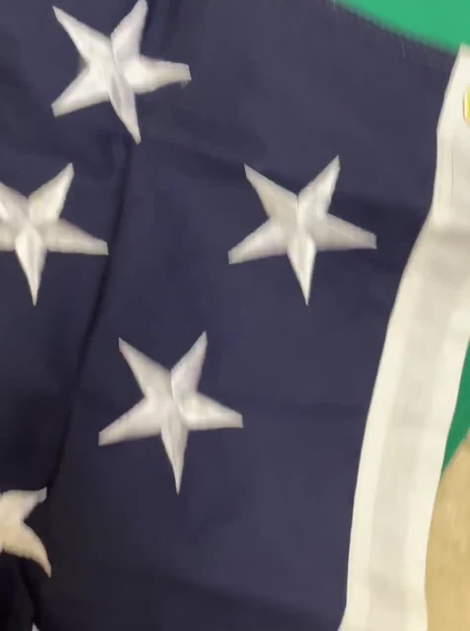 3x5 State Of Texas Embroidered Sewn Cotton Flags 100% USA Hand Made W/ Grommets - Foto 13