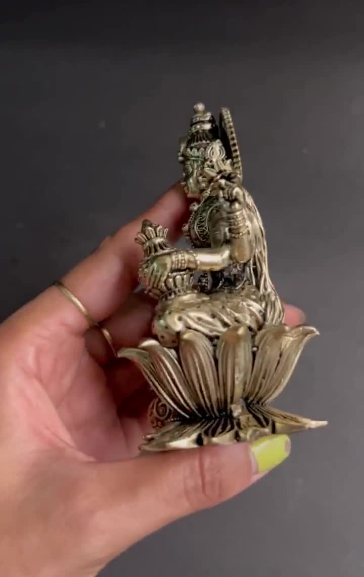 Laxmi Maa Brass Statue for Pooja | Goddess Lakshmi Idol for Home