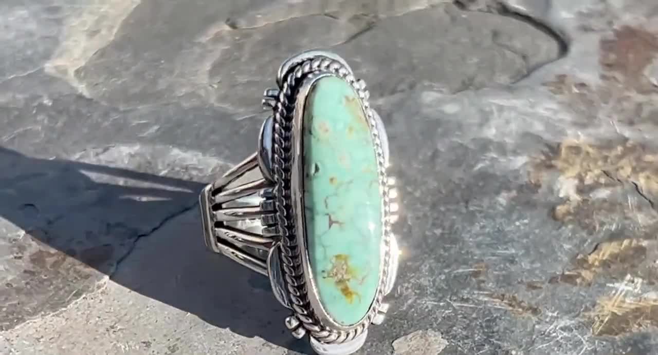 Fredrick Chavez ~ Vintage Navajo Turquoise Sterling Silver