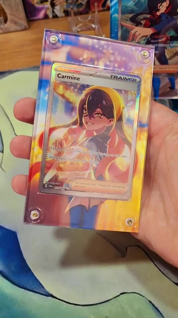 carmine pokemon card value  204/167  Twilight Masquerade  Full Art Suppoter  Secret Rare : Toys & Games If you go first RARE Carmine 217 SIR Pokemon