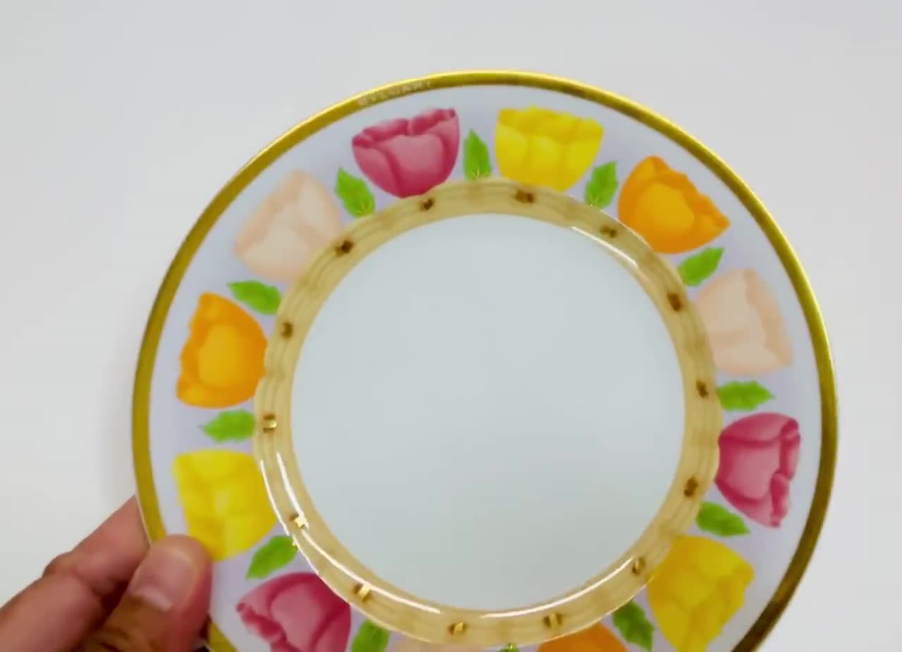 BVLGARI Geometorica   Rosen that プレート Bvlgari Le Rose Wall Plate 7 1/4