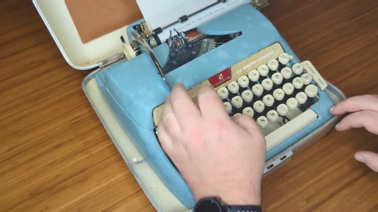 An Anonymous Figure at a Table, Savoring Wine and Creating Magic with an  Old Typewriter, Against a Striking Dual-Colored Background. Generative AI  28798139 Stock Photo at Vecteezy