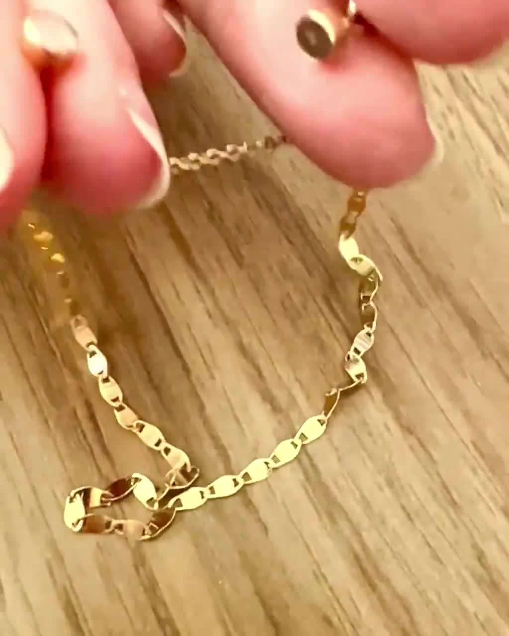 uGems Magnetic Clasp 4.5mm Gold Filled Converter for Necklaces Closed