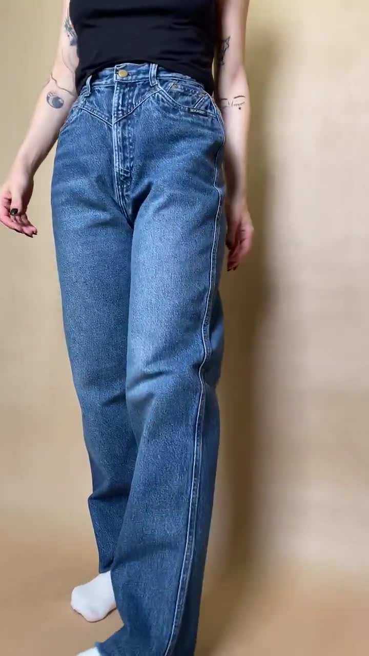Jeans Rocky Mountain RLR Femme Taille 12 – Bleu Denim, Jambe Droite, Taille Haute
