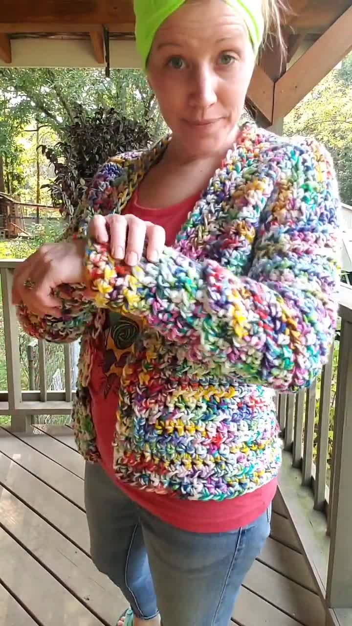 Simple Super Chunky Crochet Cardigan Pattern, Beginner Friendly, Size  Inclusive, Super Bulky Yarn Crochet Sweater Pattern, the Luna Cardigan 