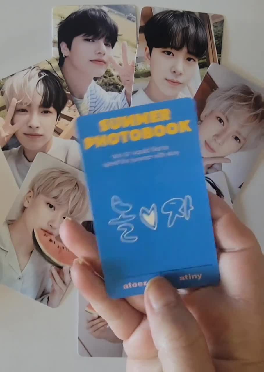 ATEEZ ユノ SUMMER PHOTOBOOK KQ特典 トレカ ATEEZ Summer Photobook 2022 KQ Store Photocards - Etsy
