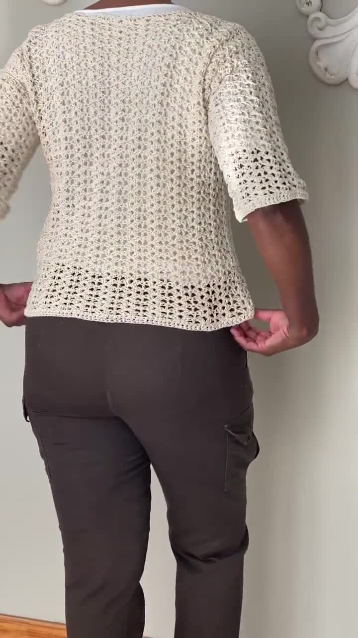 Crochet Easy Lace Top - Etsy