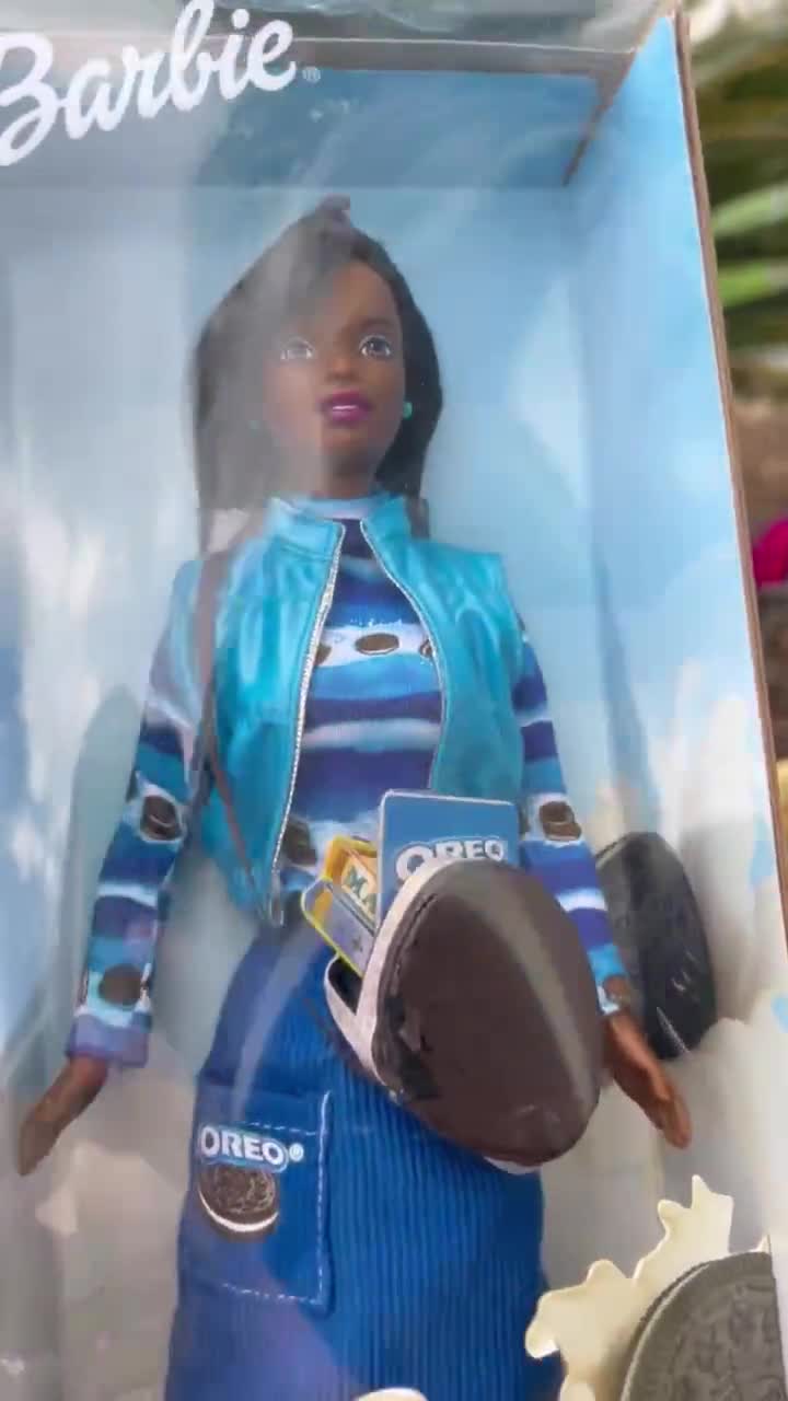 2001 Controversial African American Oreo Barbie Pulled from Production Black Oreo Barbie Oreo School Time Fun Mattel AA Barbie IMPERFECT