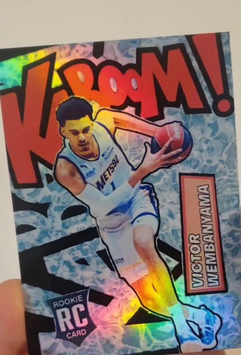 Victor Wembanyama 2023 Legacy NBA Kaboom Water Edition Rookie Novelty NBA  Basketball Custom Card