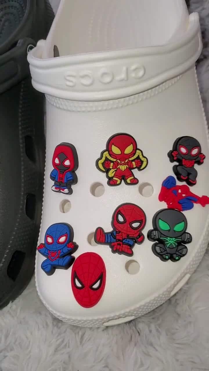1pcs Marvel's Spider-Man series Croc Charms Designer for Shoe
