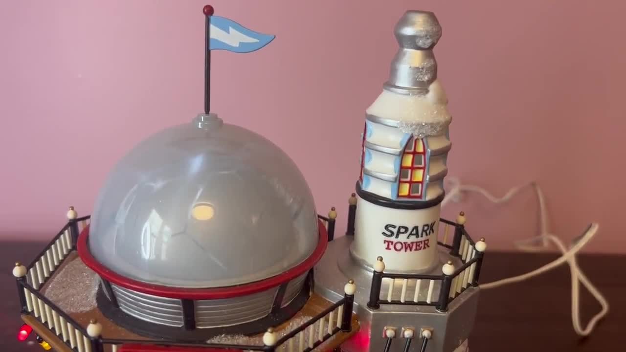 Dept56 ノースポールシリーズ サンタクロース夫妻の家 ライト ハウス 陶器 Dept56 ノースポールシリーズ サンタクロース夫妻の家 ライト