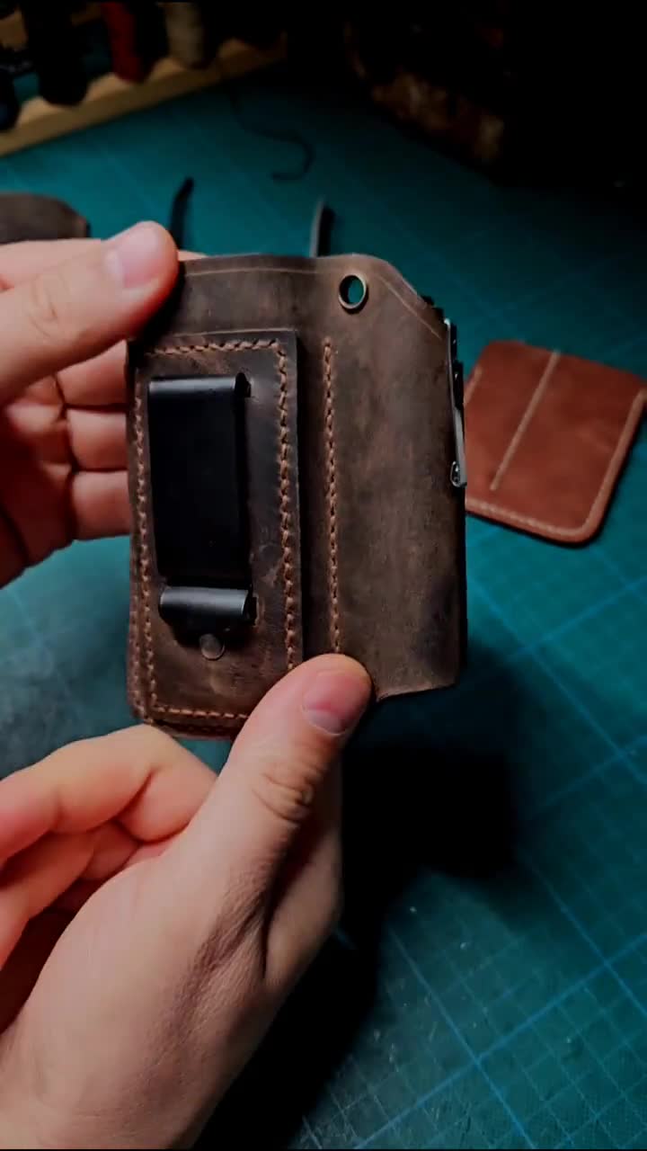 Leather Multitool Sheath Belt Clip Leatherman Holster Handmade EDC