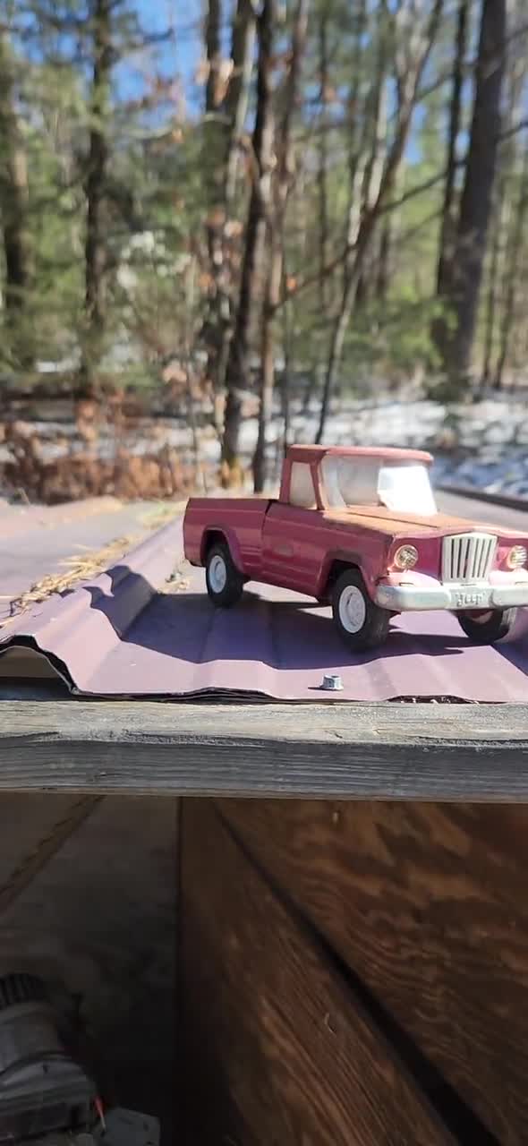 Vintage Tonka Red Jeep cheapest Pickup Truck