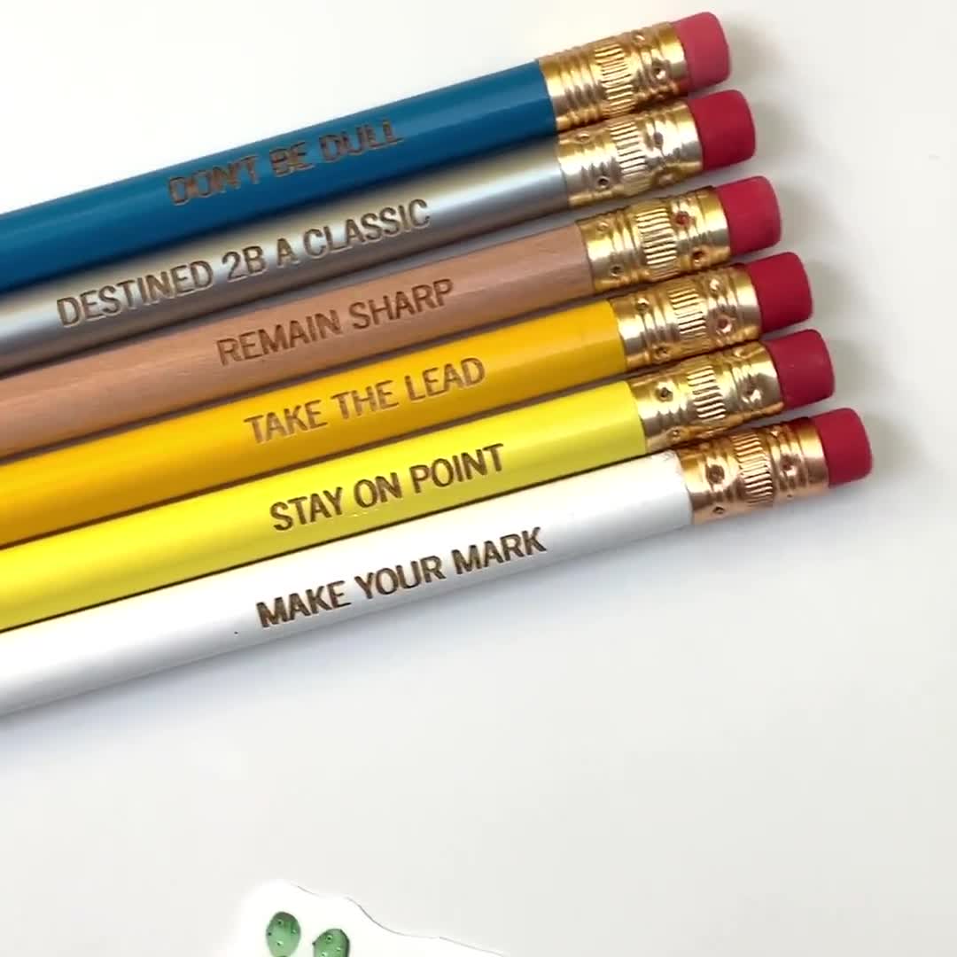 Custom Pencils Personalized Pencils Glitter Pencils 