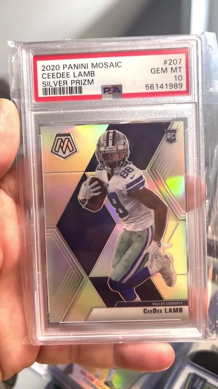 2020 Panini Mosaic #207 Ceedee Lamb Cowboys PSA 10 GEM MINT