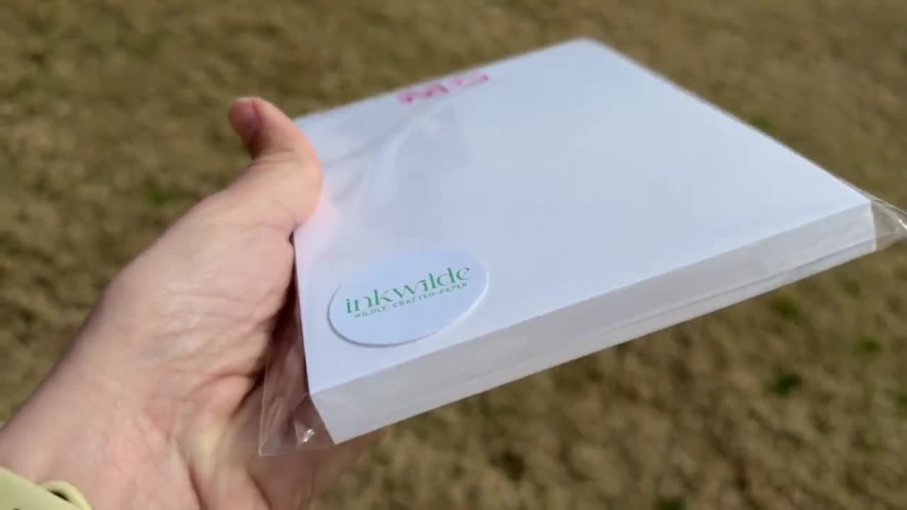 Bloc de notas personalizado de 5x7. Bloc de notas personalizado. Bloc de notas para profesores. Bloc de notas para niños. Papelería personalizada. video poster