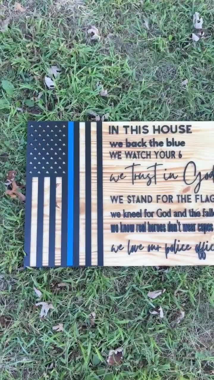 We Love Our Police Heroes Flag