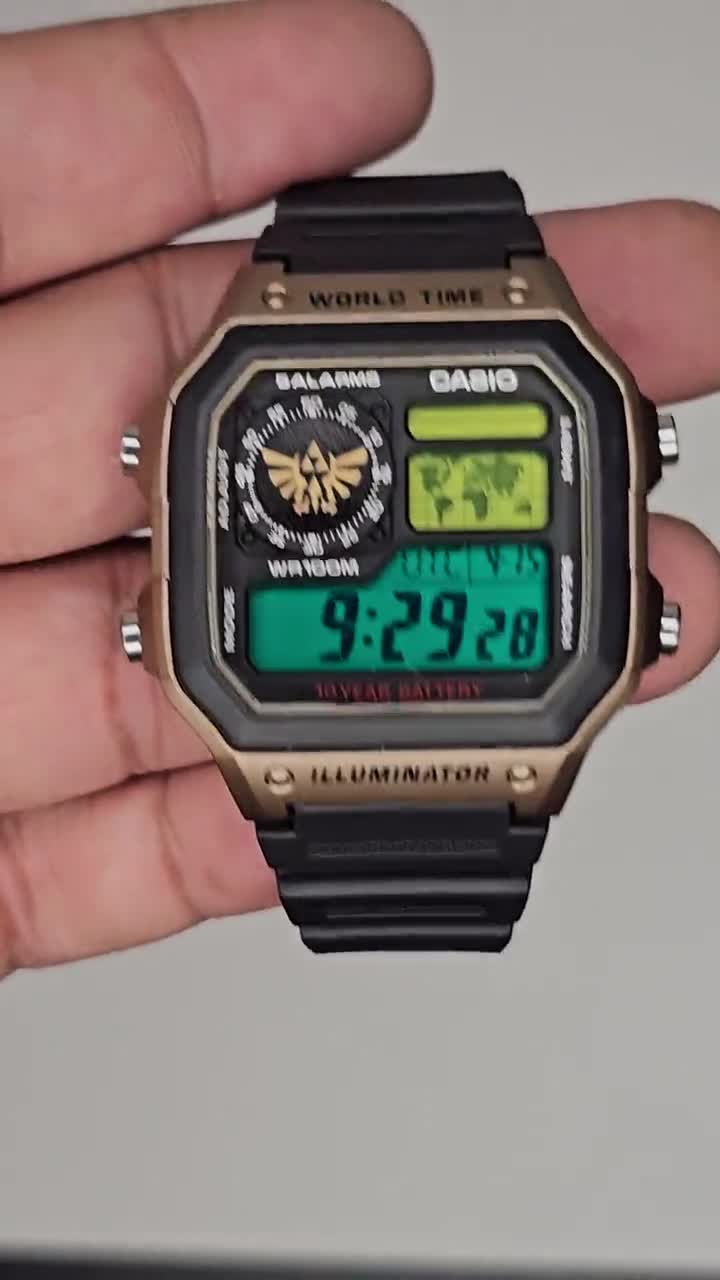 Casio AE1200 Zelda Mod | Casio Royale Custom Zelda Watch | World